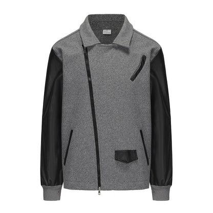 Bravon Leather-Wool Bomber Jacket