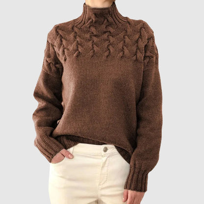 Genesis - high neck knitted jumper long sleeves pullover