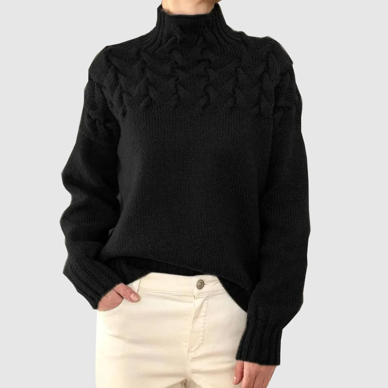 Genesis - high neck knitted jumper long sleeves pullover