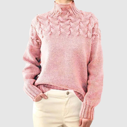 Genesis - high neck knitted jumper long sleeves pullover