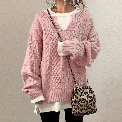 Women's cable knit sweater