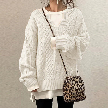 Women's cable knit sweater