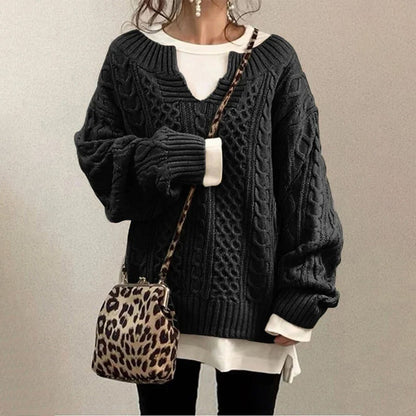 Women's cable knit sweater