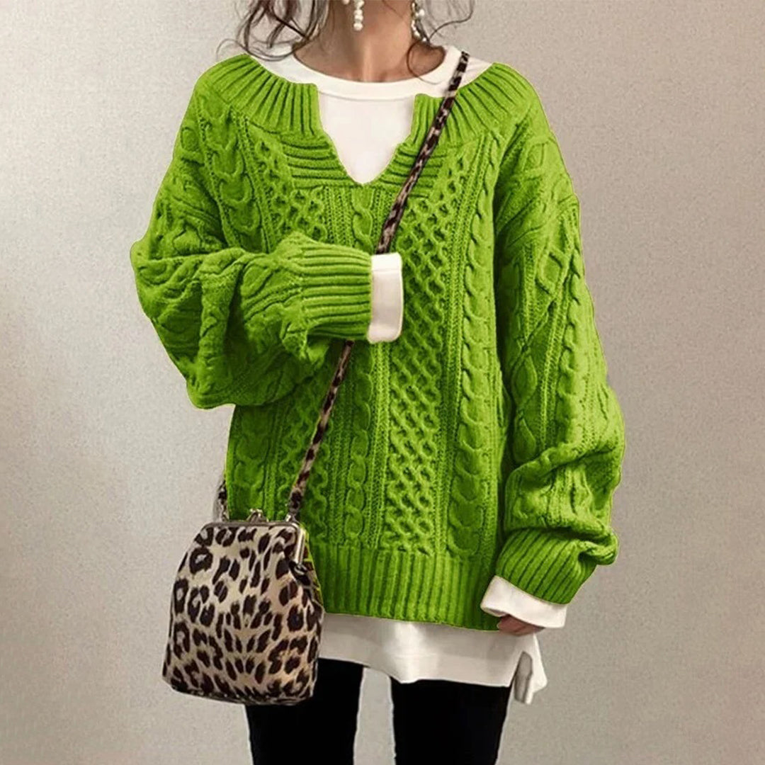 Women's cable knit sweater