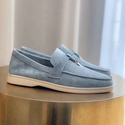 Lorenzo Charm Suede Loafers