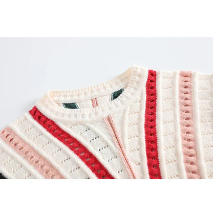 Women's  striped knitted sweater