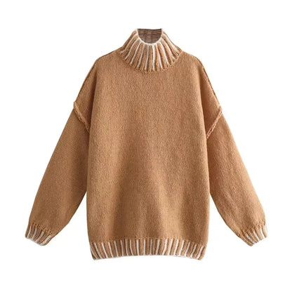 Women's casual loose knit sweater