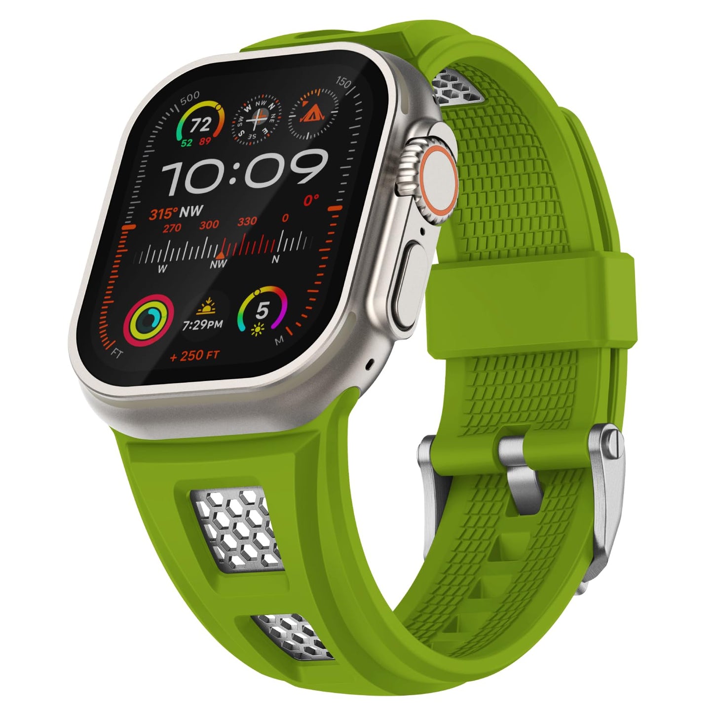 Grid Rugged Silicone Sport Band For Apple Watch