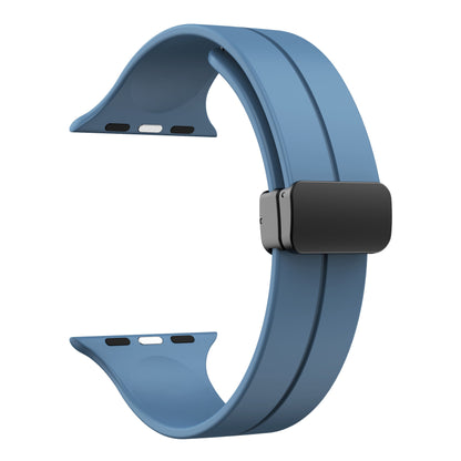 Simple Silicone Magnetic Folding Band For Apple Watch