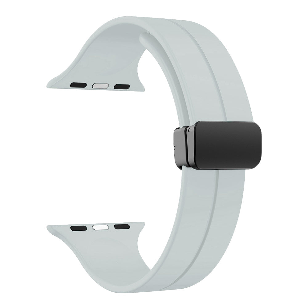 Simple Silicone Magnetic Folding Band For Apple Watch