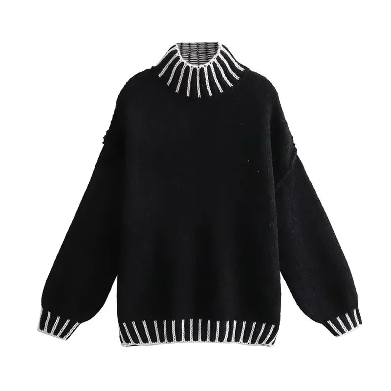 Women's casual loose knit sweater