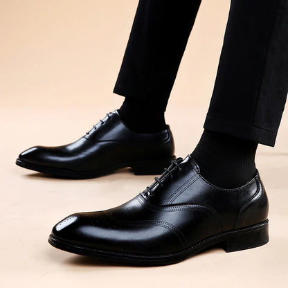 Lucas Leather Brogue Dress Shoes