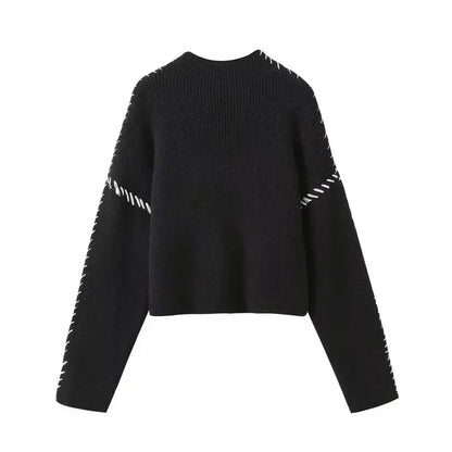 Women's casual chic knitted sweater