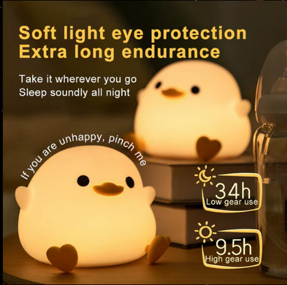 Süße Ente LED Squishy Tap Tap Nachtlampe