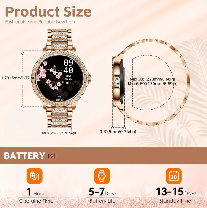 LuxePulse Women's Smartwatch