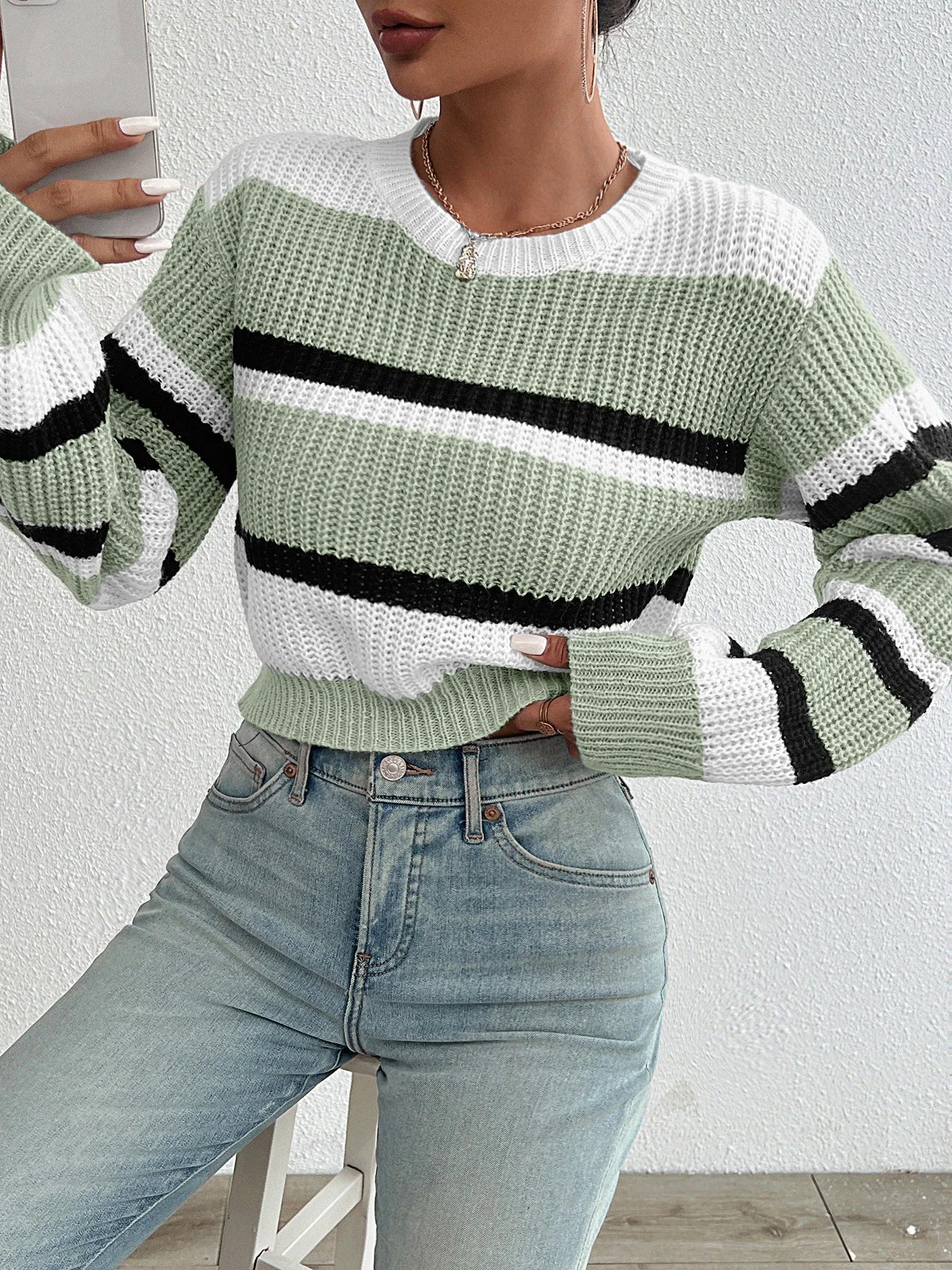 Women's autumn/winter loose knitted sweater