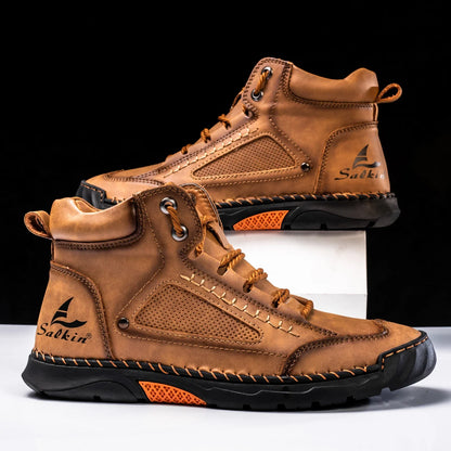 St. Moritz Leather High Top Shoes