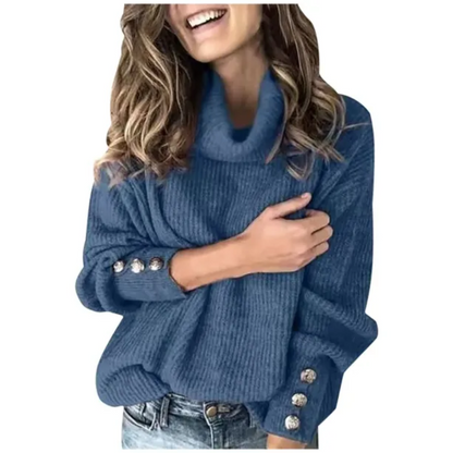 Women's  turtleneck sweater for autumn winter