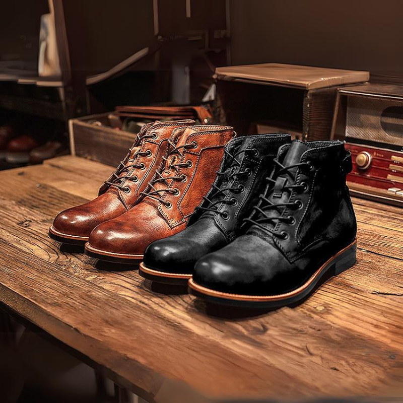 Hudson Handcrafted Genuine Leather Boots