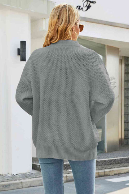 Olga - cable-knit long sleeve sweater