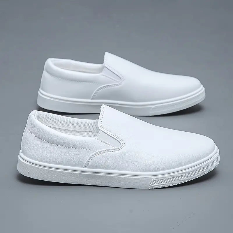 Oxford Leather Slip On Shoes