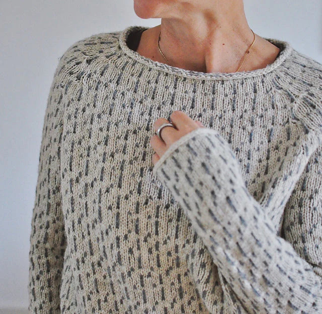 Women's chic grey boat neck sweater