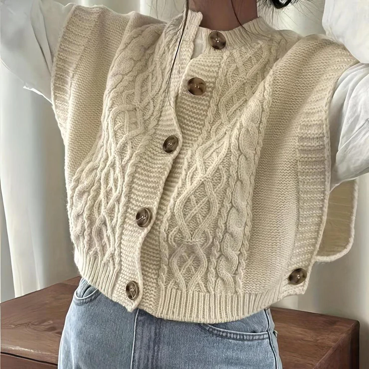 Women's chic knitted vest