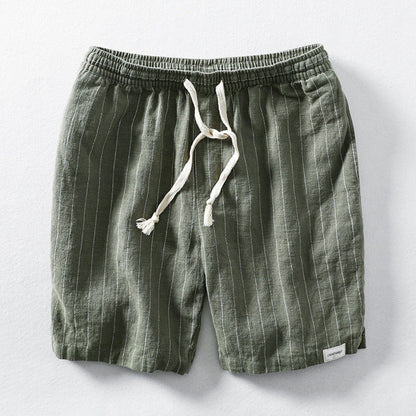 Hype Linen Pinstripe Shorts