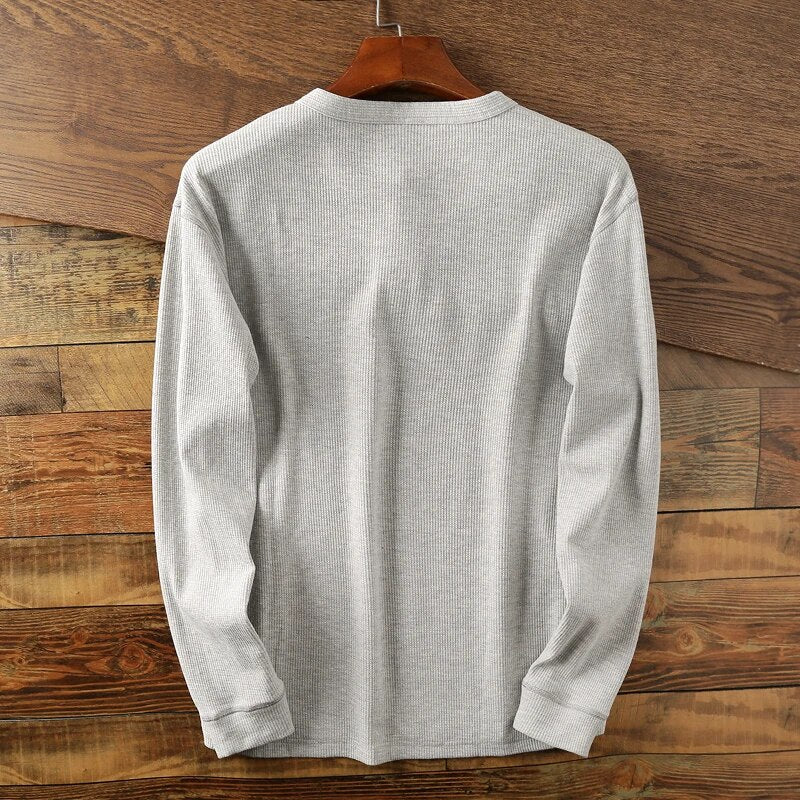 Hype Waffle Knit Henley Shirt