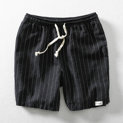 Hype Linen Pinstripe Shorts