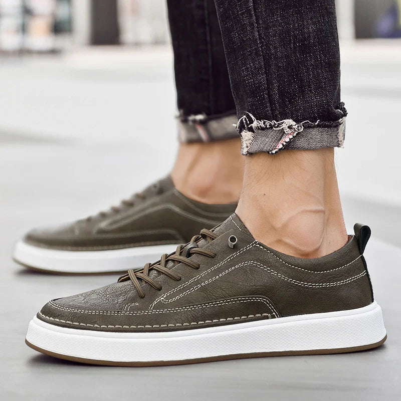 Oxfords Genuine Leather Sneakers