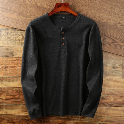 Hype Waffle Knit Henley Shirt