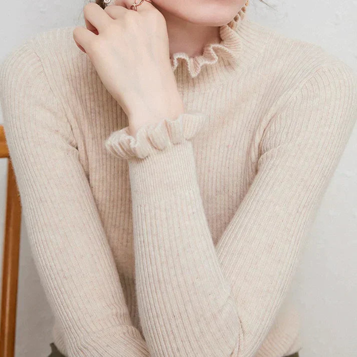 Women's cashmere turtleneck sweater