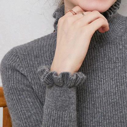 Women's cashmere turtleneck sweater