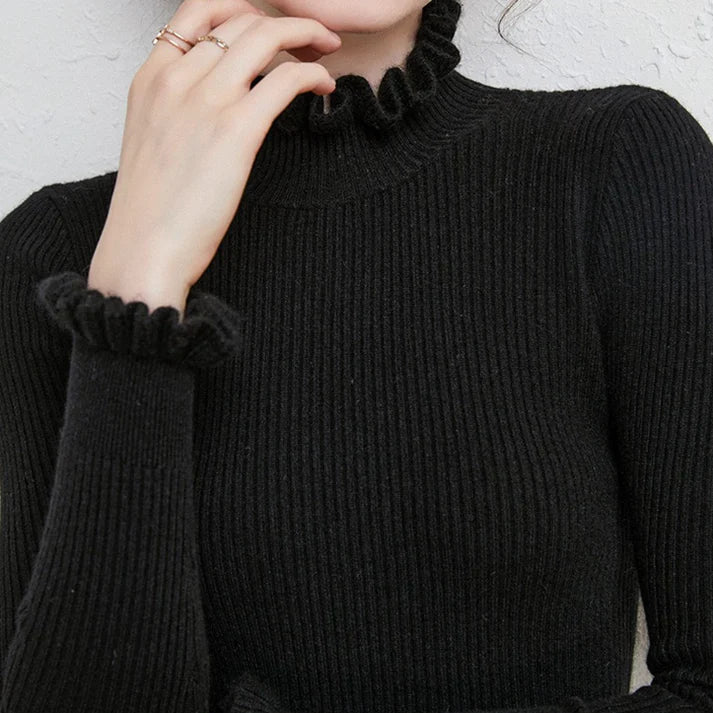 Women's cashmere turtleneck sweater