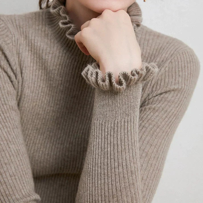 Women's cashmere turtleneck sweater