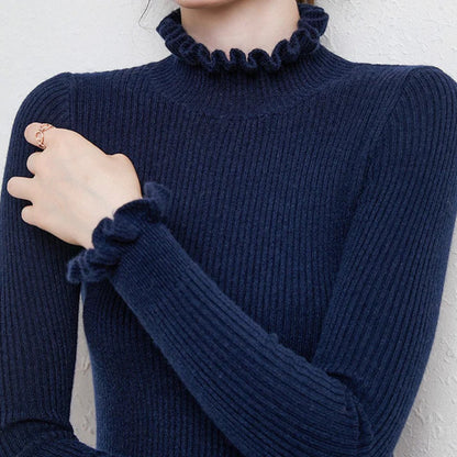 Women's cashmere turtleneck sweater