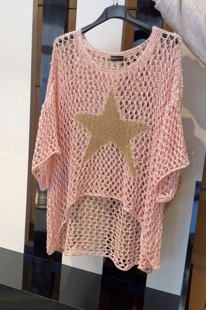 Linn - Elegant Knitted Star Sweater