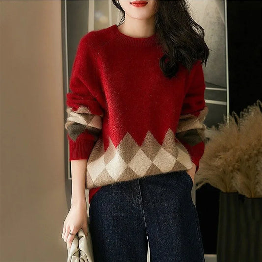 Remy - stylish geometric patterned sweater