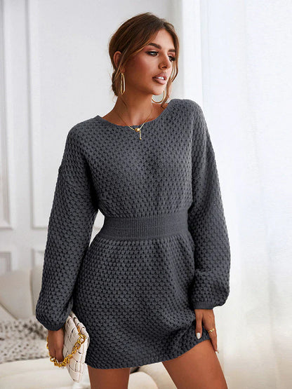 Women's knitted mini dress